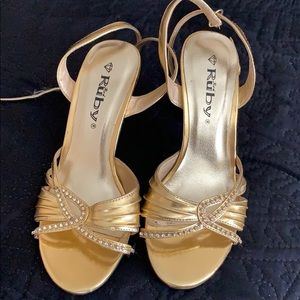 Gold heels